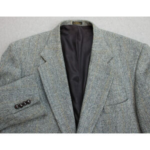 Harris Tweed Blazer Mens 50R Herringbone 100% Wool Sports Jacket